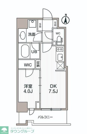 シーズンフラッツ両国サウスの物件間取画像